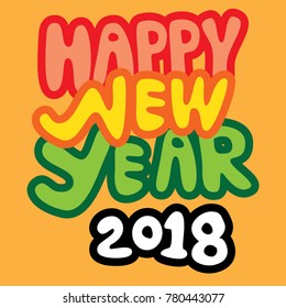 happy new year vector illustration