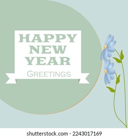 Ilustraciones de vector de Año Nuevo Feliz