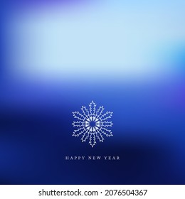 Happy New Year Vector, Linkedin Banner Vector, Digital Card Vector, Facebook Cover, Instagram Logo, Hand Drawn Snowflake Vector, Virtual Greetings, Zoom Background