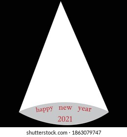 Happy new year vector on black backgrond.