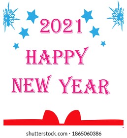 Happy new year vector on beautiful background.
