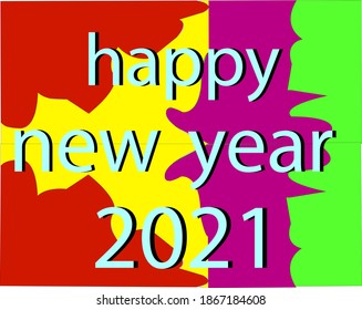 Happy new year vector on beautiful background.