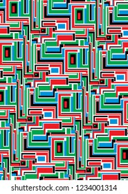 Happy new year vector pattern for Christmas. 