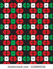 Happy new year vector pattern for Christmas. 