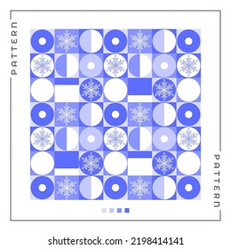 Happy New Year vector pattern in neo geometry style. Element for your next design