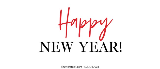 Happy New Year vector quote