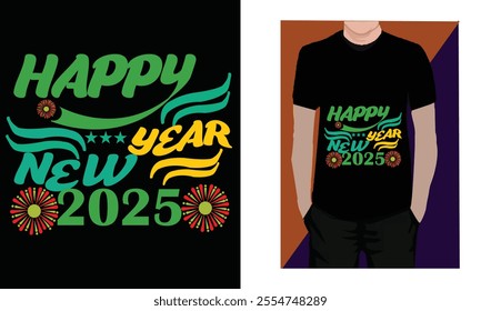 happy new year  vector t shirt design , 