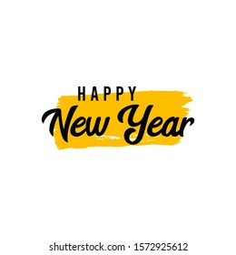 happy new year vector template. Design for banner; greeting cards or print.
