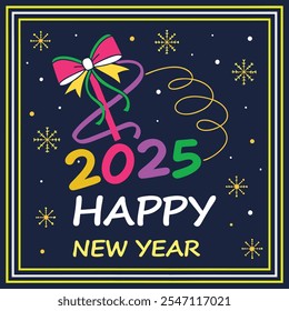 Feliz año nuevo Vector Plantilla ilustración de fondo