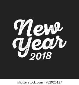 Happy New Year Vector Text Background for Greeting Cards, Advertising, Business, Marketing, Posters, etc.