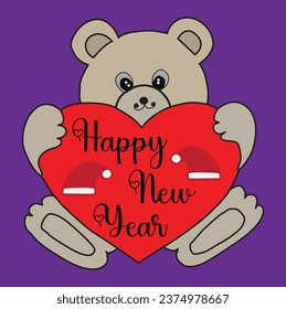 Happy New Year Vector T-Shirt Design