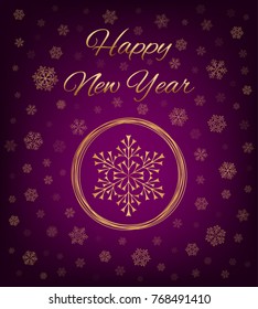 Happy New Year. Vetor card
