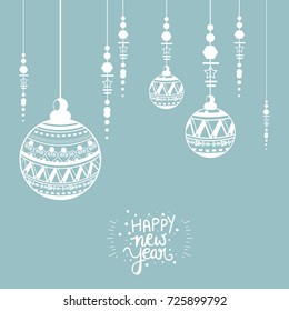 Happy New Year, wallpaper design.