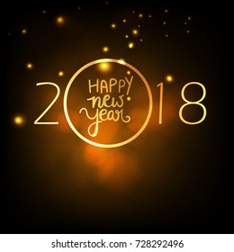 Happy New Year, wallpaper design.