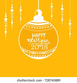 Happy New Year, wallpaper design.