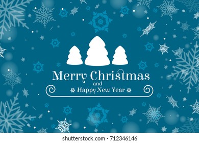Happy New Year. Winter illustration. Boxing Day or Merry Christmas and Happy New Year.Can be used as decorative element in present cards, invitation to party and etc.