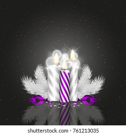 Happy New Year. Winter illustration. Boxing Day or Merry Christmas and Happy New Year. Vector Illustration. Can be used as decorative element in present cards, invitation to party and etc.