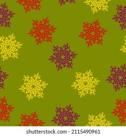 Happy New Year. Winter time  Design illustration. A lot of fir-trees. Decorative wallpaper, good for printing. 