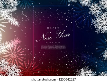 Happy new year wonderful celebration background template vector design