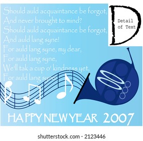 happy new year with words to New Year's song
