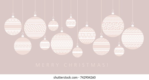 Happy new year and xmas pattern with geometry bauble. Concept Christmas ball decoration vector illustration for flayer, brochure, header, card

