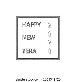 happy new year2020  text background 
