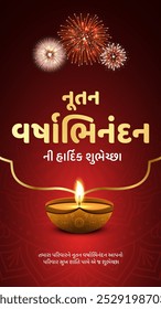 Happy New Year-Nutan Varshabhinandan-Sal Mubarak Hindi und Gujarati Übersetzen - Wish You Happy New Year
