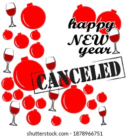 Happy New Year.Party is canceled.