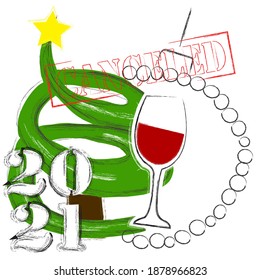 Happy New Year.Party is canceled.