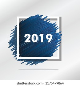 Happy New Years 2019 Vector Eps.10