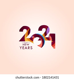 Happy New Years 2021 Celebration Vector Template Design Illustration