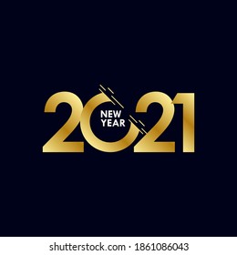 Happy New Years 2021 Celebration Vector Template Design Illustration