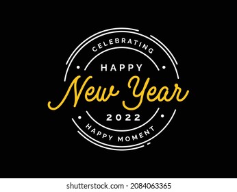happy new years 2022 celebration banner template