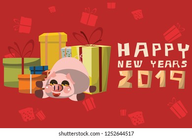 happy New Years backgrounds vector illustration 