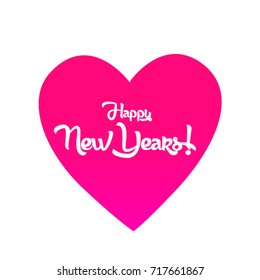 happy new years, Beautiful greeting card poster with calligraphy text