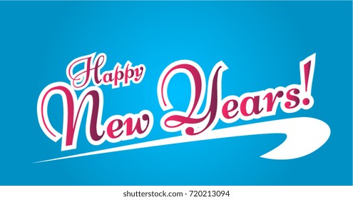 Happy New Years, Beautiful greeting card poster 2019, calendar, text, typography, vector, design, number,
