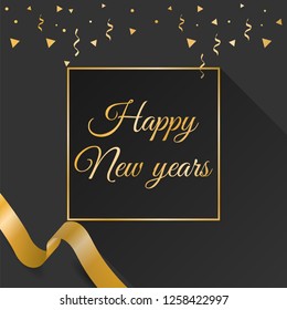 Happy New years design. Vector eps 10