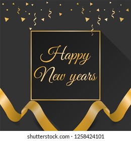 Happy new years design. Vector eps 10