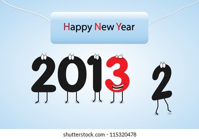 Happy New Years Eve card-vector