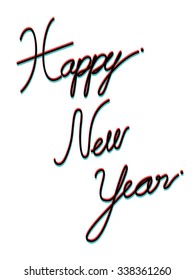 happy new years eve celebration background vector illustration