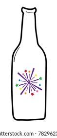 Happy New Years Firework Beer