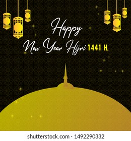 HAPPY NEW YEARS HIJRI BACKGROUND VECTOR