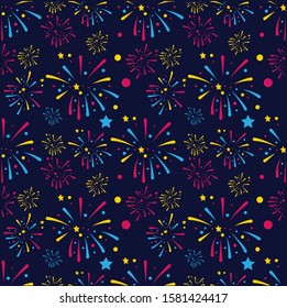 Happy New Years Pattern Vector, Wallpaper, Wall Decor, Decor, Printables