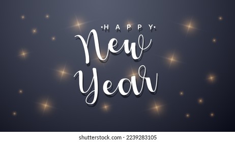 HAPPY NEW YEAR,Stay safe and stay healthy text. Design template celebration typography poster, banner or greeting card for happy new year.