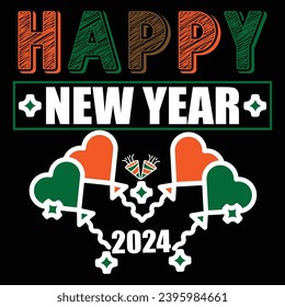 happy new year.this vector for t shirt and other uses
