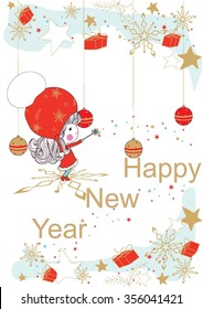 Happy New Year,vector illustration