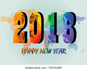 Happy New Yeas. Vector illustration