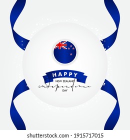 Happy New Zealand Independence Day Vector Design Template Background