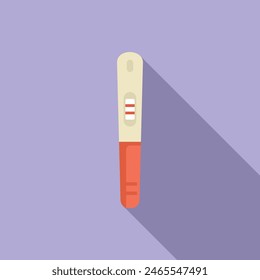 Happy news of pregnancy test with two lines vector illustration in flat design. Symbolizing the joyful anticipation of new life and parenthood for expecting mothers