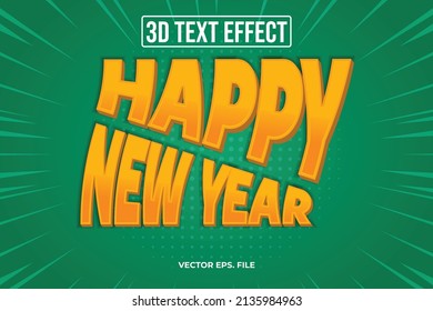 Happy New Year 3D Text Effects